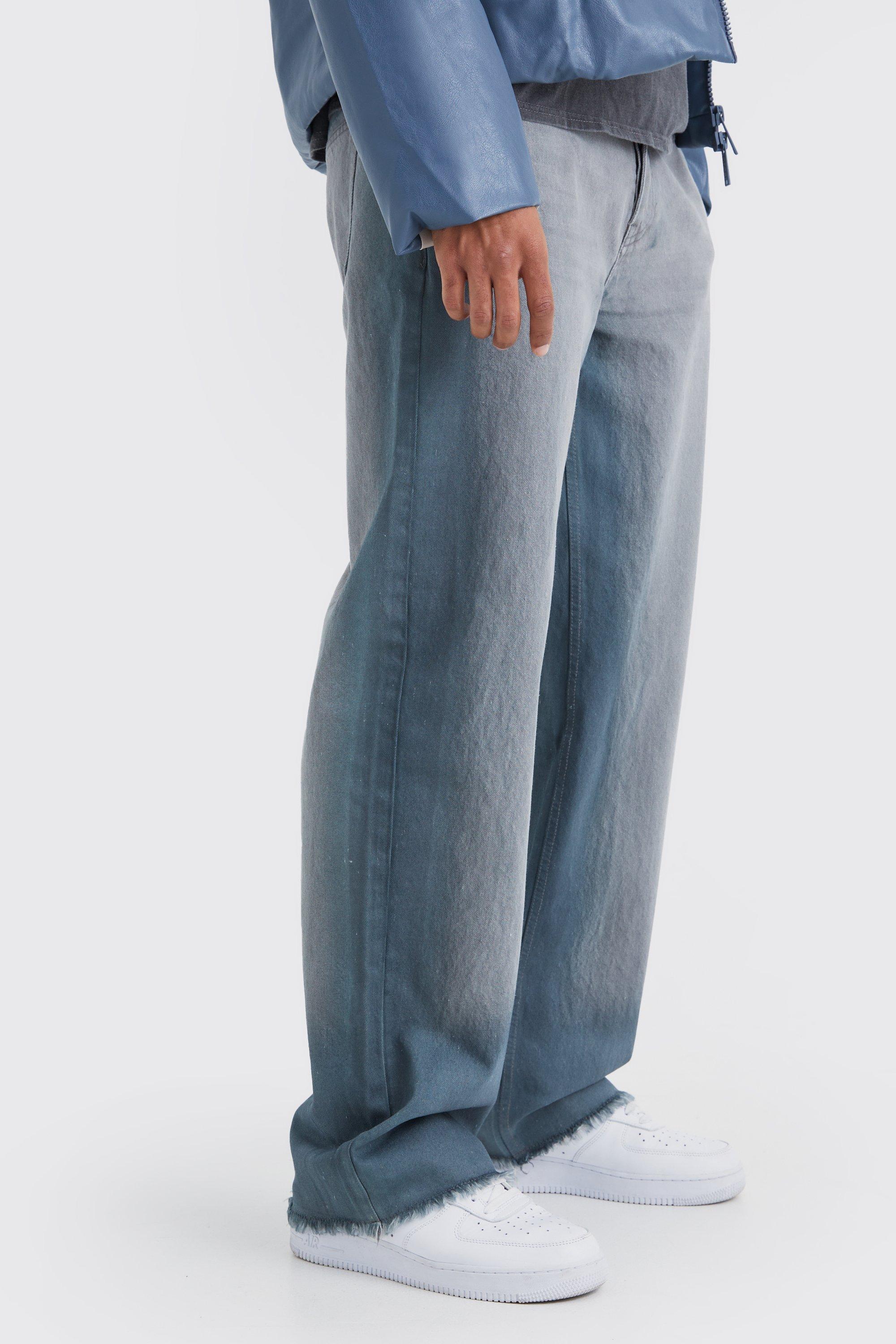 スケールモデル 新作 Seam Bleach Rigid Baggy Jeans USA boohooMAN | Grey Mid In パンツ